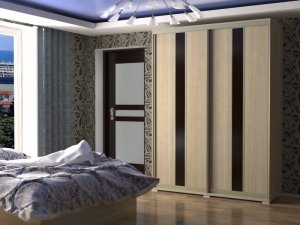 Дверь-купе ЛДСП с вертикальным разделением от 7400 руб.